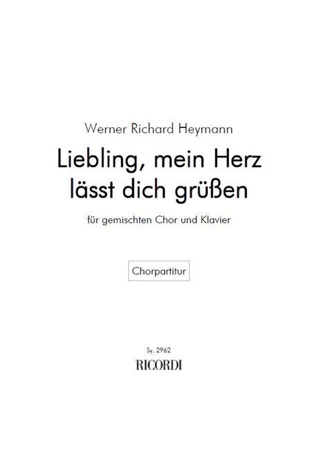 Liebling, mein Herz lässt dich grüßen